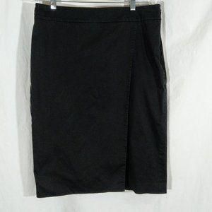 Unique Black Cotton Skirt Talbots EUC